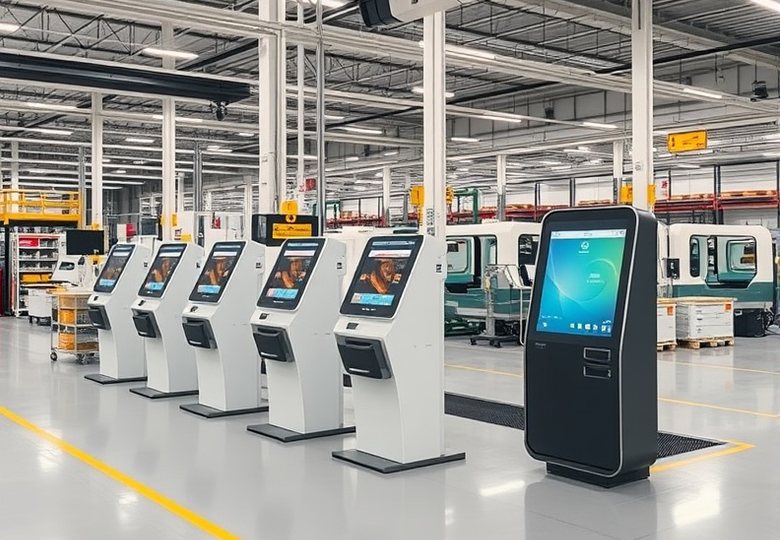 セルフサービス端末の製造ライン